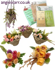 Image of <b>Offer:</b> Gerbera, Roses and Twiggy stencils