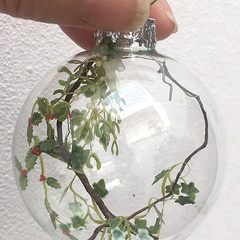 Image of <b> NEW:</b> Glass Xmas Greenery